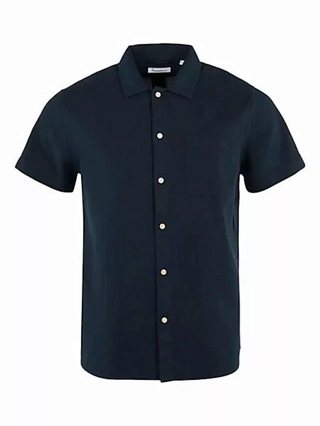 KnowledgeCotton Apparel Kurzarmhemd LARCH waffle SS custom fit shirt günstig online kaufen