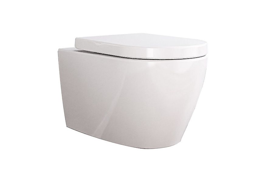 Bernstein Tiefspül-WC B-8030R, Wand-WC, spülrandlos, Softclose-Sitz, Design günstig online kaufen