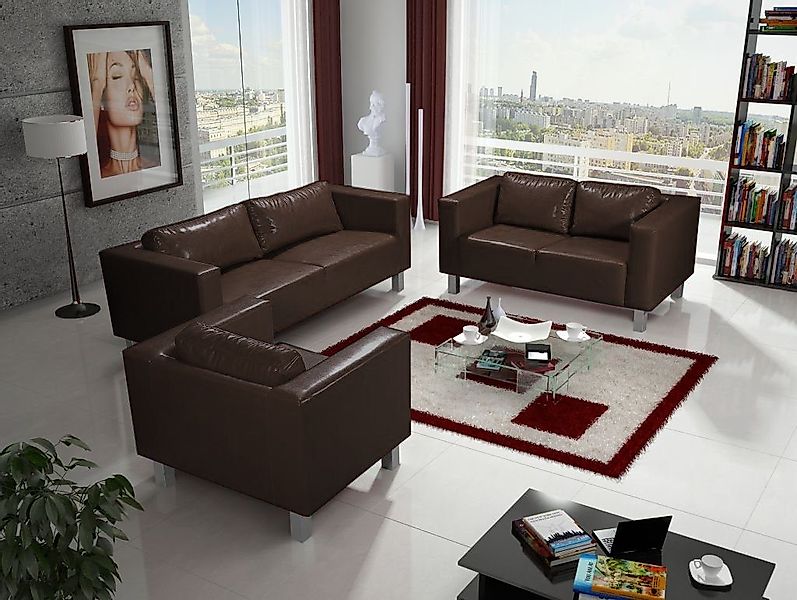 Fun Möbel Polstergarnitur Sofa-Set MAILAND 3-2-1 günstig online kaufen