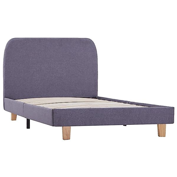 Bettgestell Hellgrau Stoff 90×200 Cm günstig online kaufen