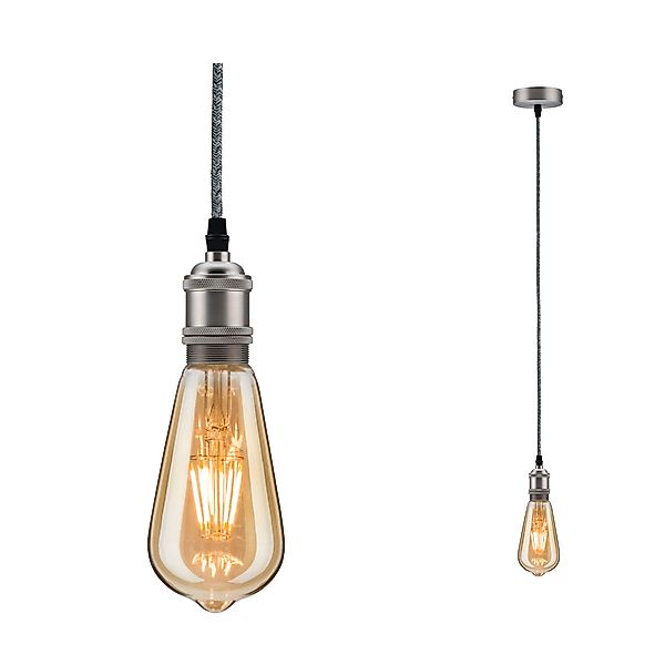Paulmann "Neordic Pendelleuchte Eldar E27 max. 60W Grau/Nickel dimmbar Meta günstig online kaufen