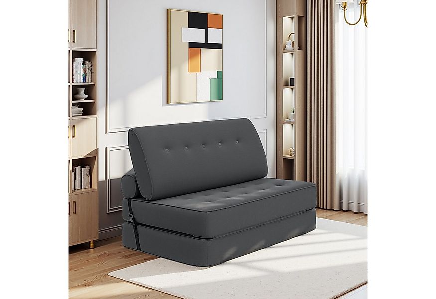 MECO Schlafsofa 3-in-1 umwandelbarer Klappsofa Bett Schlafsessel mit Kissen günstig online kaufen