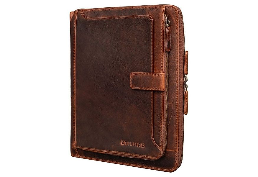 STILORD Konferenzmappe "Colby" Konferenzmappe A4 mit Ringbuch Leder günstig online kaufen