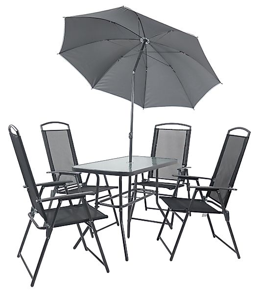 VCM Garten-Essgruppe 5-tlg Sitzgruppe Gartenmöbel Tisch günstig online kaufen