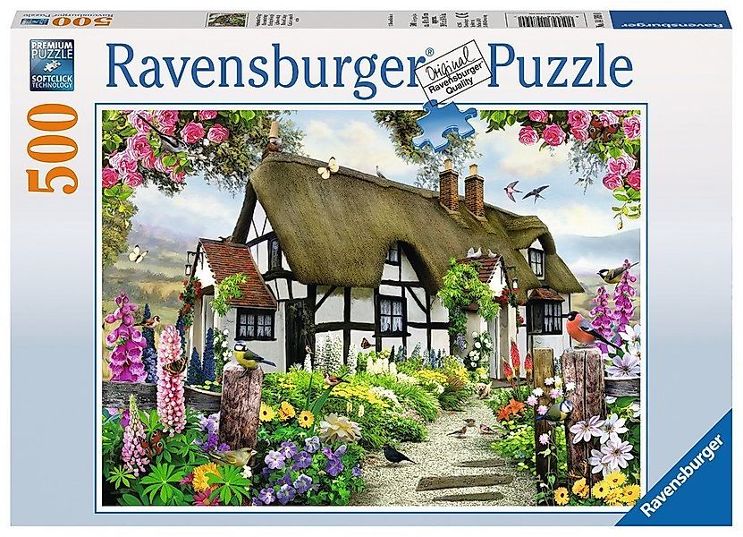 Ravensburger Puzzle 500 Teile Ravensburger Puzzle Verträumtes Cottage 14709 günstig online kaufen