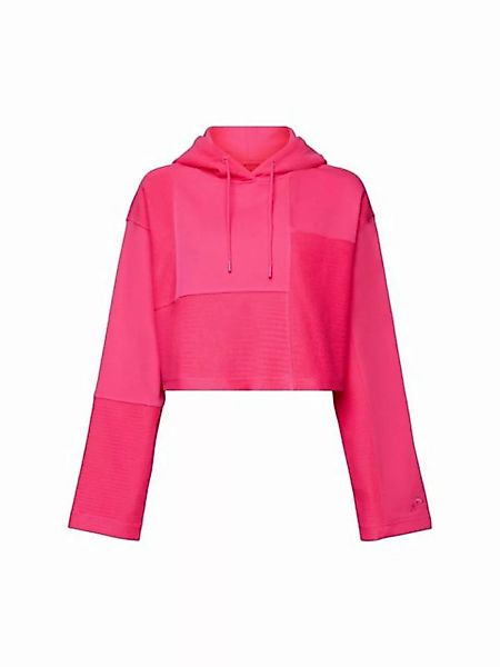 Esprit Collection Kapuzensweatshirt Cropped-Hoodie in Patchworkoptik günstig online kaufen