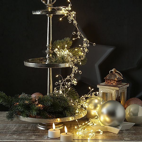 MARELIDA LED-Lichterkette Diamant Cluster Dekolichterkette mit günstig online kaufen