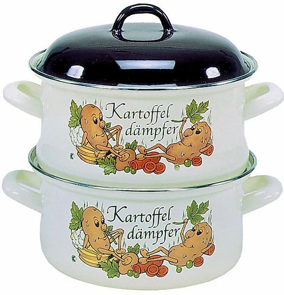 Krüger Dampfgartopf »KARTOFFEL« Emaille 1 Stk. tlg. Dampfkochtopf, Induktio günstig online kaufen