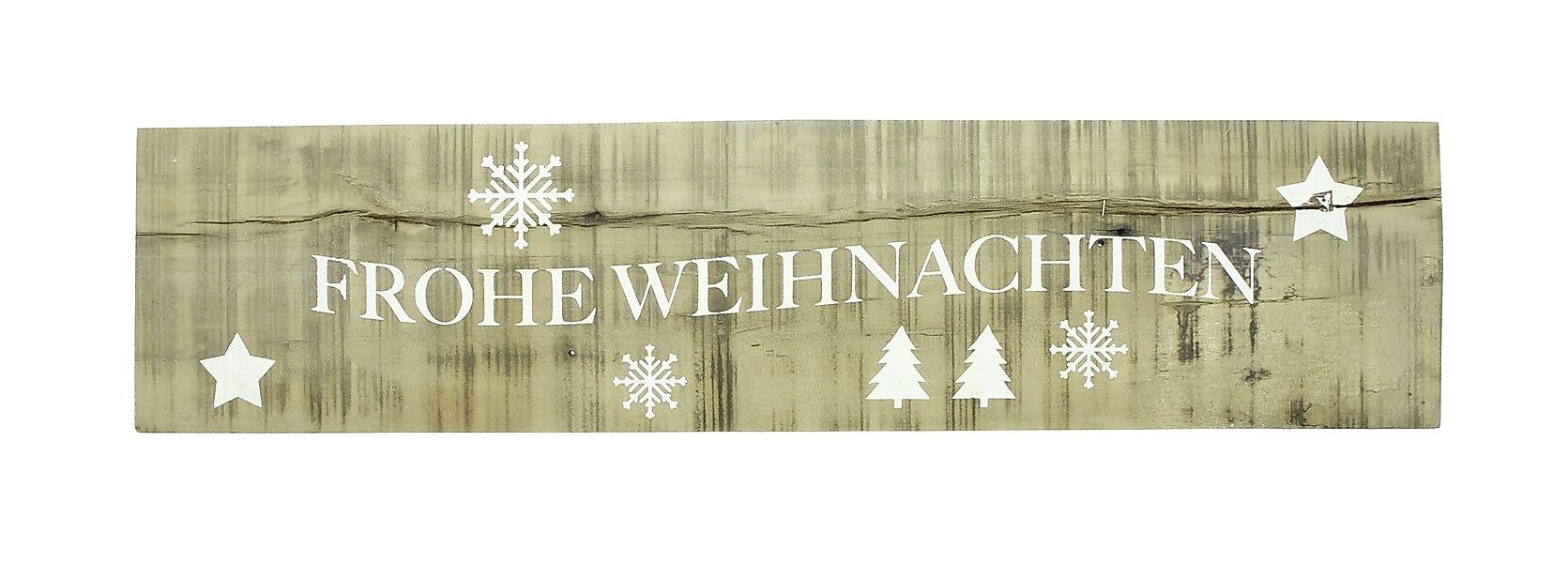 Frank Flechtwaren Dekoobjekt, Schild Frohe Weihnachten günstig online kaufen
