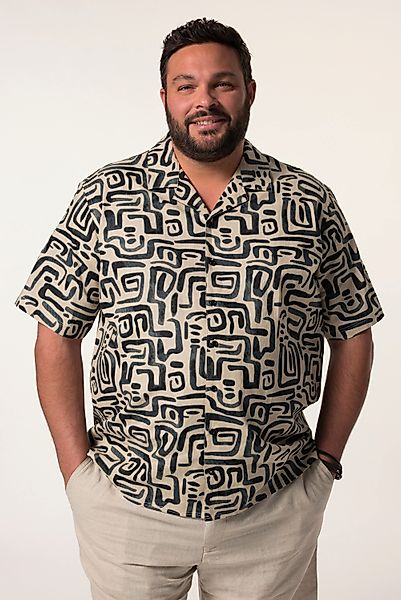 Men Plus Kurzarmhemd Men+ Leinenmix-Hemd Halbarm günstig online kaufen