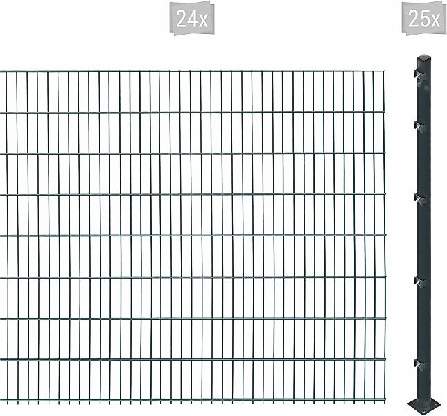 Arvotec Doppelstabmattenzaun "ESSENTIAL 163 zum Aufschrauben", Zaunhöhe 163 günstig online kaufen