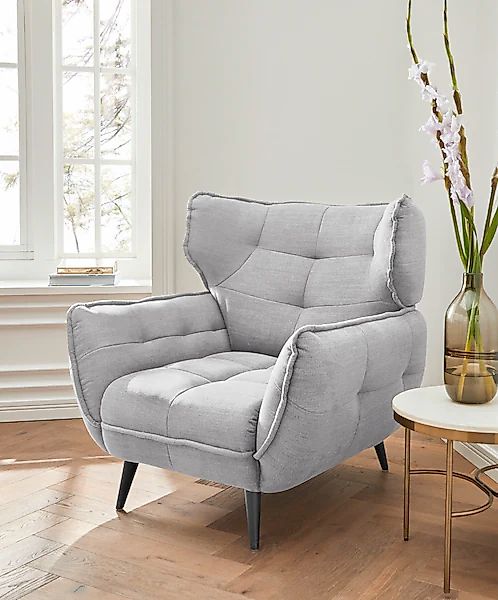 Leonique Sessel »Ariana«, Stylischer Hochlehner bzw. Ohrensessel günstig online kaufen