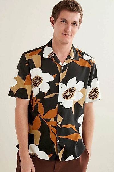 Next Kurzarmhemd Kurzärmeliges Hemd mit floralem Muster (1-tlg) günstig online kaufen
