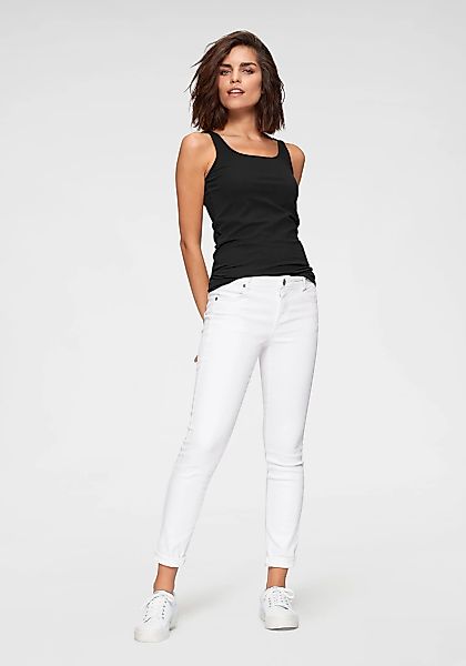 Tamaris Skinny-fit-Jeans schmale Beinweite, mit Gürtelschlaufenbund, mit Me günstig online kaufen