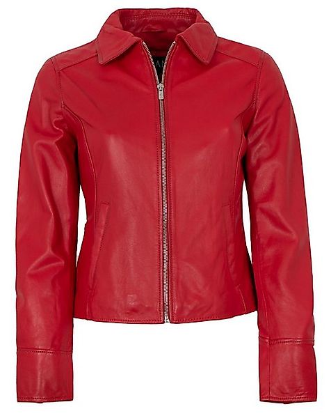 Jilani Lederjacke Alisa Jilani - Damen Lederjacke Lammnappa salsa rot günstig online kaufen