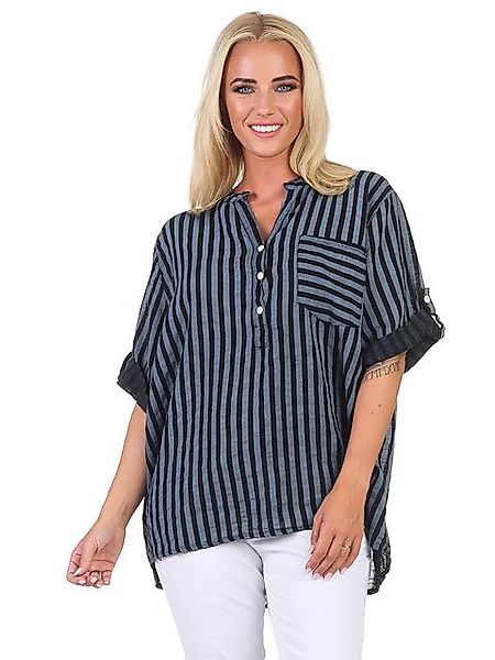 OriginalYou Schlupfbluse Damen Bluse Baumwoll Shirt 3/4 Arm Klassische Kurz günstig online kaufen