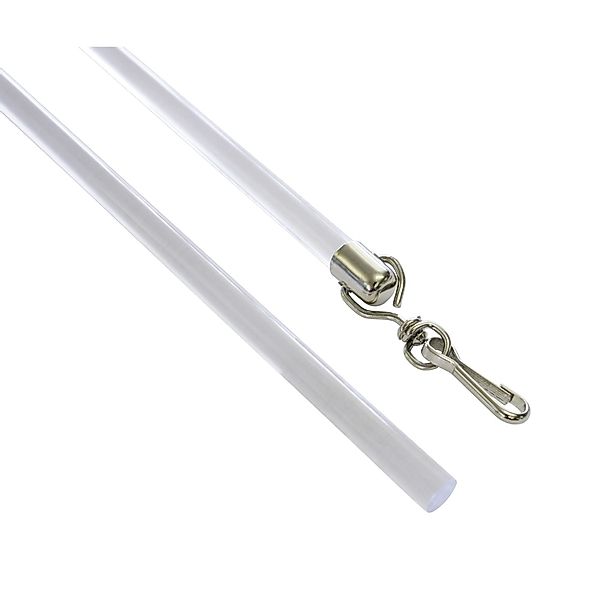 GARDINIA Schleuderstab Kunststoff mit Metallhaken, Vorhangschiene, (Set, 2- günstig online kaufen