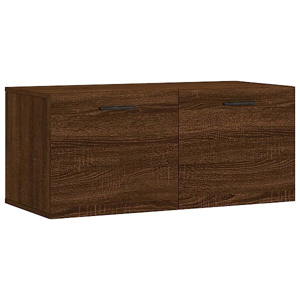 vidaXL Hängeschrank Wandschrank Braun Eichen-Optik 80x36,5x35 cm Holzwerkst günstig online kaufen