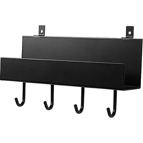 DenPanels Regal schwarz mit 4 Stiften 21,5 cm inkl. Schrauben günstig online kaufen