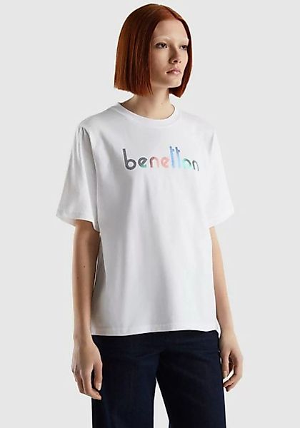 United Colors of Benetton T-Shirt mit Logodruck auf der Brust günstig online kaufen
