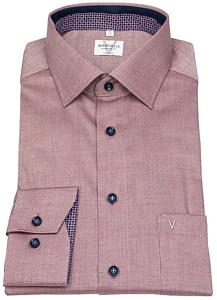 MARVELIS Businesshemd Modern Fit leicht tailliert bügelfrei Kentkragen günstig online kaufen