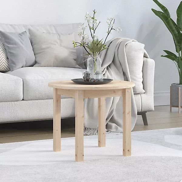 Vidaxl Couchtisch Ø 55x45 Cm Massivholz Kiefer günstig online kaufen