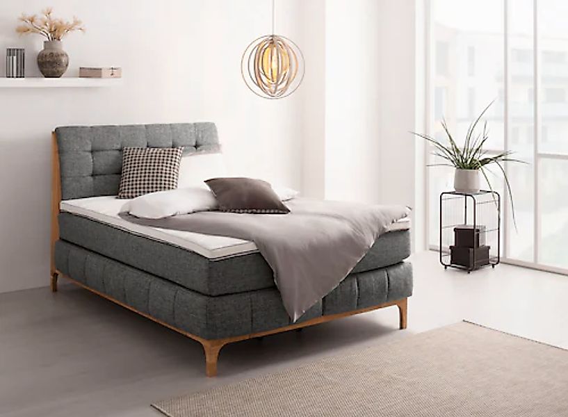 OTTO home Boxspringbett »Jelle« 5 Stk. tlg. zertifizierte, recycelte Bezugs günstig online kaufen