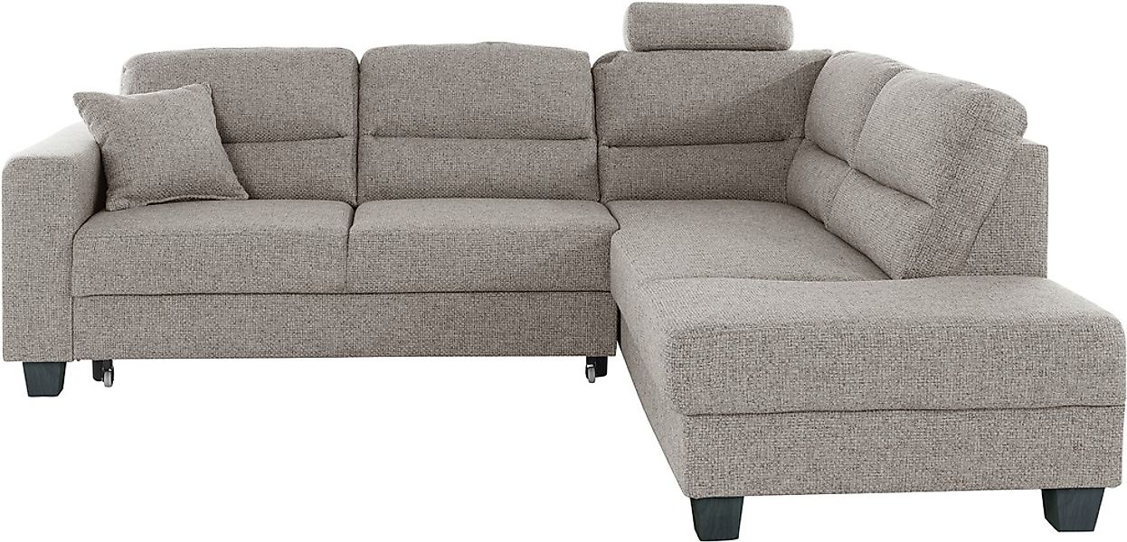 TRENDMANUFAKTUR Ecksofa »Chamber, zeitlos und modern, hoher Sitzkomfort, L- günstig online kaufen