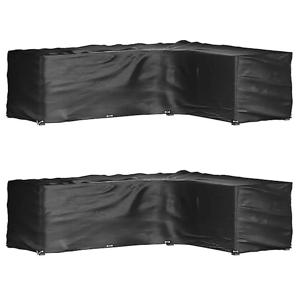 vidaXL Gartenmöbel-Abdeckungen in L-Form 2 Stk 18 Ösen 285x220x80 cm 315537 günstig online kaufen