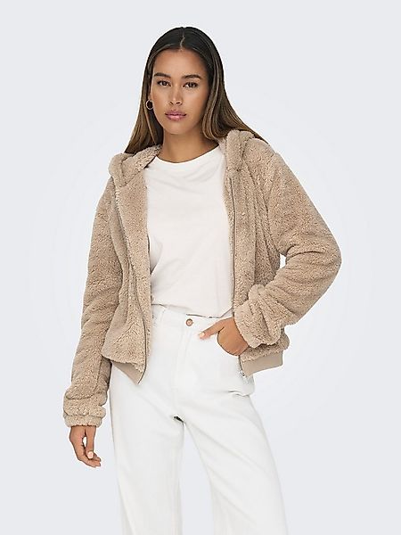 ONLY Kapuzenplüschjacke ONLNEWANNA CONTACT SHERPA JKT OTW NOOS Kunstfaser günstig online kaufen