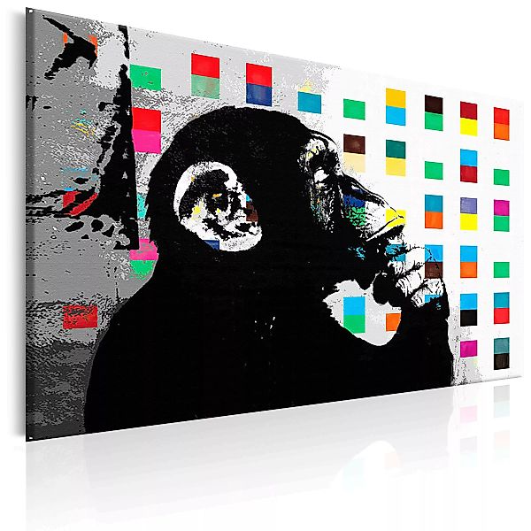 Wandbild - Banksy The Thinker Monkey günstig online kaufen