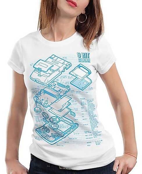 style3 T-Shirt Game Boy Blaupause retro gamer classic nintendo handheld 8-B günstig online kaufen