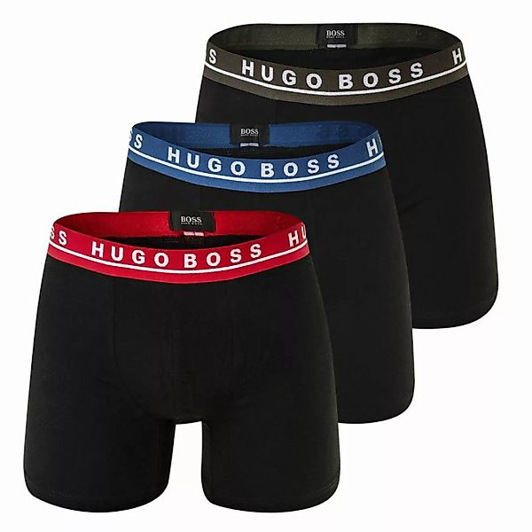 HUGO BOSS Herren Boxer Briefs - Logobund, Cotton Stretch, 3er Pack günstig online kaufen