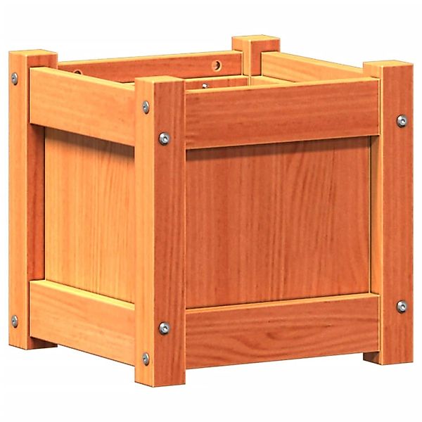 vidaXL Pflanzkübel Wachsbraun 31x31x31 cm Massivholz Kiefer 837398 günstig online kaufen