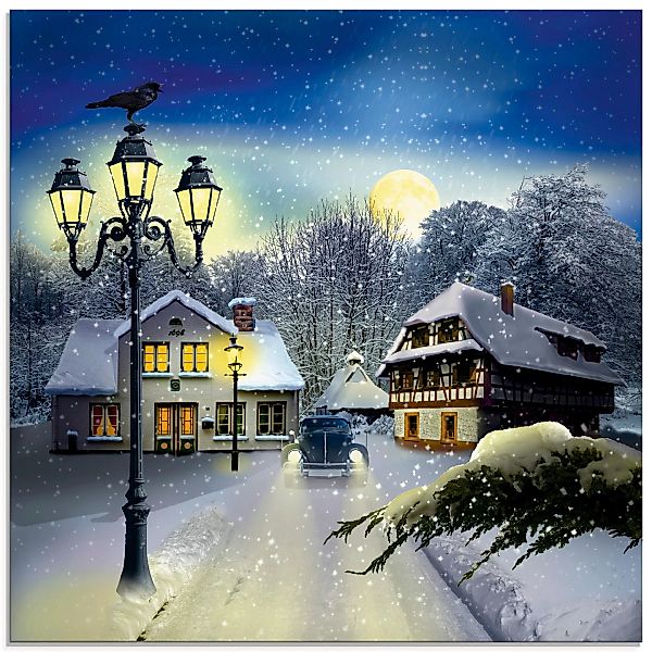 Artland Glasbild "Winterzeit", Vier Jahreszeiten, (1 St.) günstig online kaufen