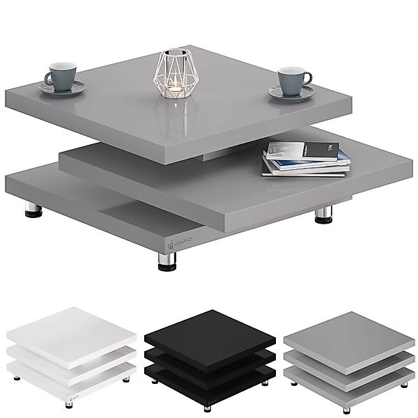 Casaria Couchtisch New York, Holz Grau günstig online kaufen