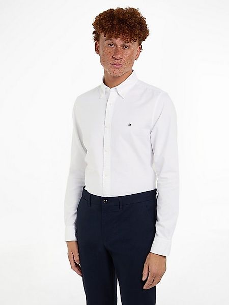 Tommy Hilfiger Langarmhemd OXFORD DOBBY Slim Fit SHIRT günstig online kaufen