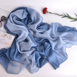 KINSI Seidentuch Monochromer Farbverlauf Damenschal, Modeschal, günstig online kaufen