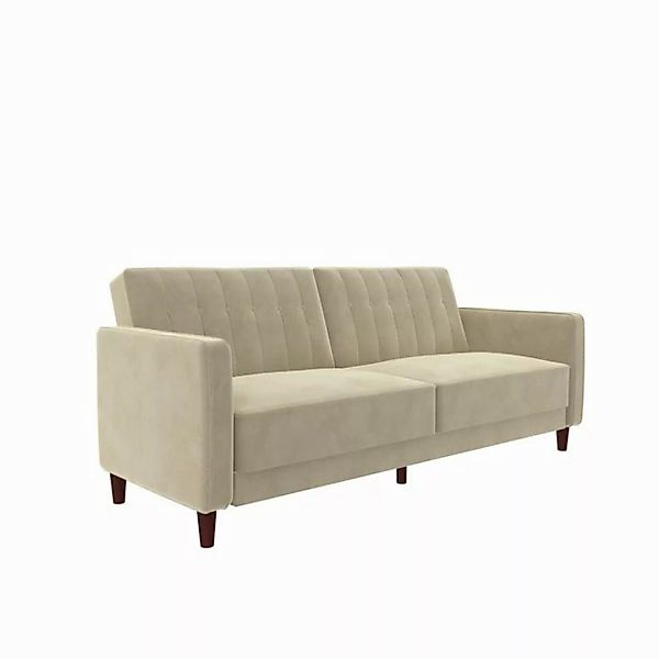 loft24 Schlafsofa Pin, mit Relaxfunktion, Samtbezug, Breite 207 cm günstig online kaufen