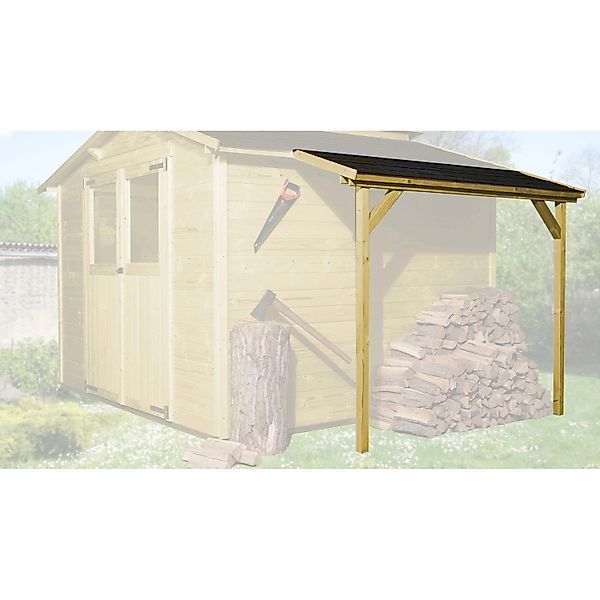 weka Schleppdach, für modernes Schraubsystem, 95 x 205 cm, lasiert günstig online kaufen