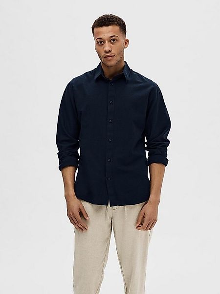 Selected Leinenhemd SLHSLIMNEW-LINEN SHIRT LS NOOS unifarben günstig online kaufen