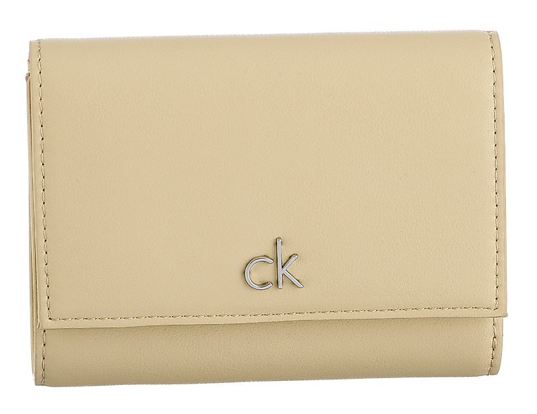 Calvin Klein Geldbörse "CK RE-LOCK MEDIUM TRIFOLD", Damen Portemonnaie, Gel günstig online kaufen