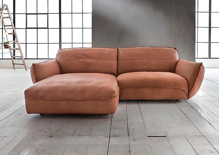 BETYPE Ecksofa "Be Type Be Chilled, Mega Sofa, Bezug: hochwertiges Anilinle günstig online kaufen