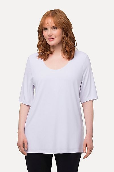 Ulla Popken T-Shirt Shirt 1/2 Arm Doublelayer günstig online kaufen