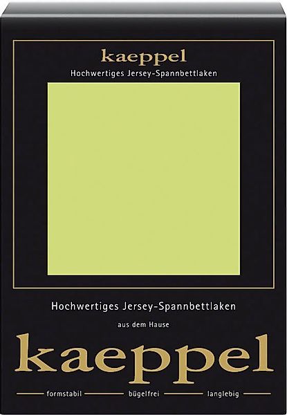Kaeppel Spannbettlaken Single Jersey Mako Elasthan, günstig online kaufen