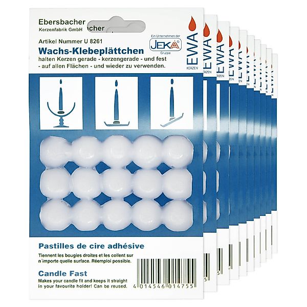 DistrEbution Klebepad Wachs Klebeplättchen, x15 pro günstig online kaufen