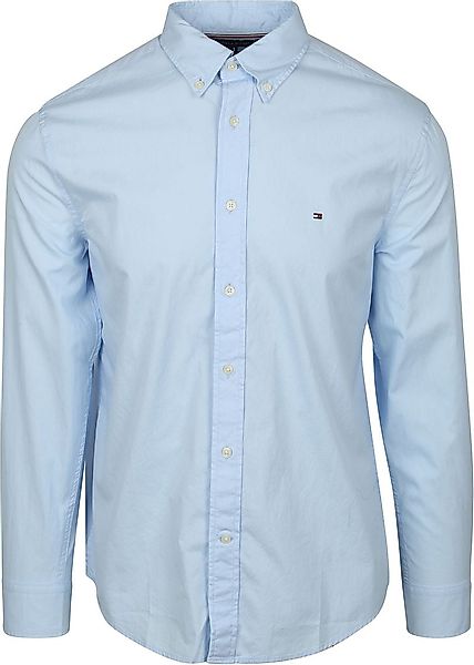 Tommy Hilfiger Poplin Hemd Flex Hellblau - Größe XXL günstig online kaufen