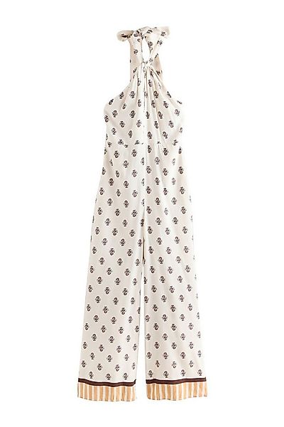 Next Jumpsuit Neckholder-Jumpsuit mit weitem Beinschnitt (1-tlg) günstig online kaufen