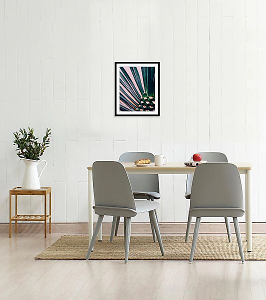 queence Bild "Kim", Blätter-Palmen-Stechpalmen-Foto-Kunst, HD Premium Poste günstig online kaufen