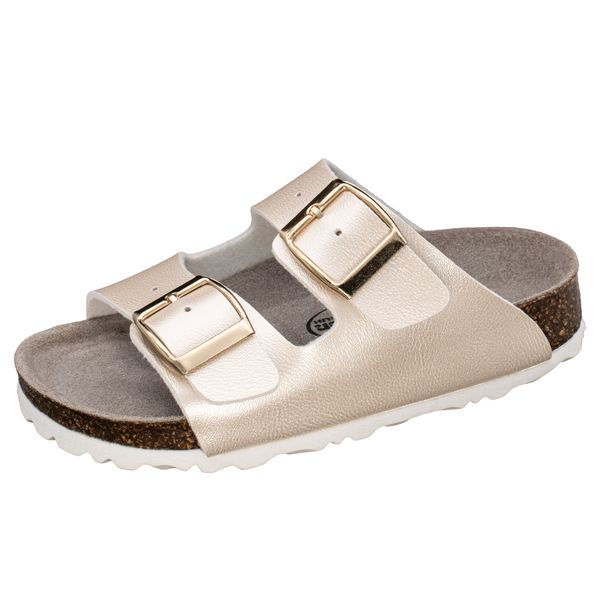 Fischer-Markenschuh Hawaii Pantolette aus Vegano (Lederimitat), günstig online kaufen